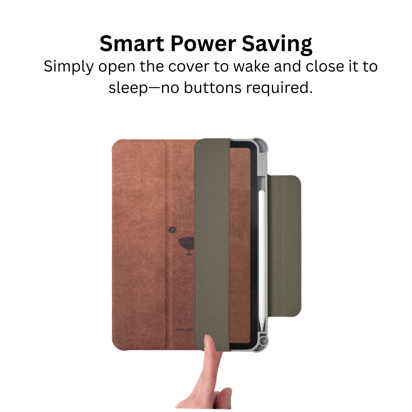 Bear Head Detachable iPad Folio Case