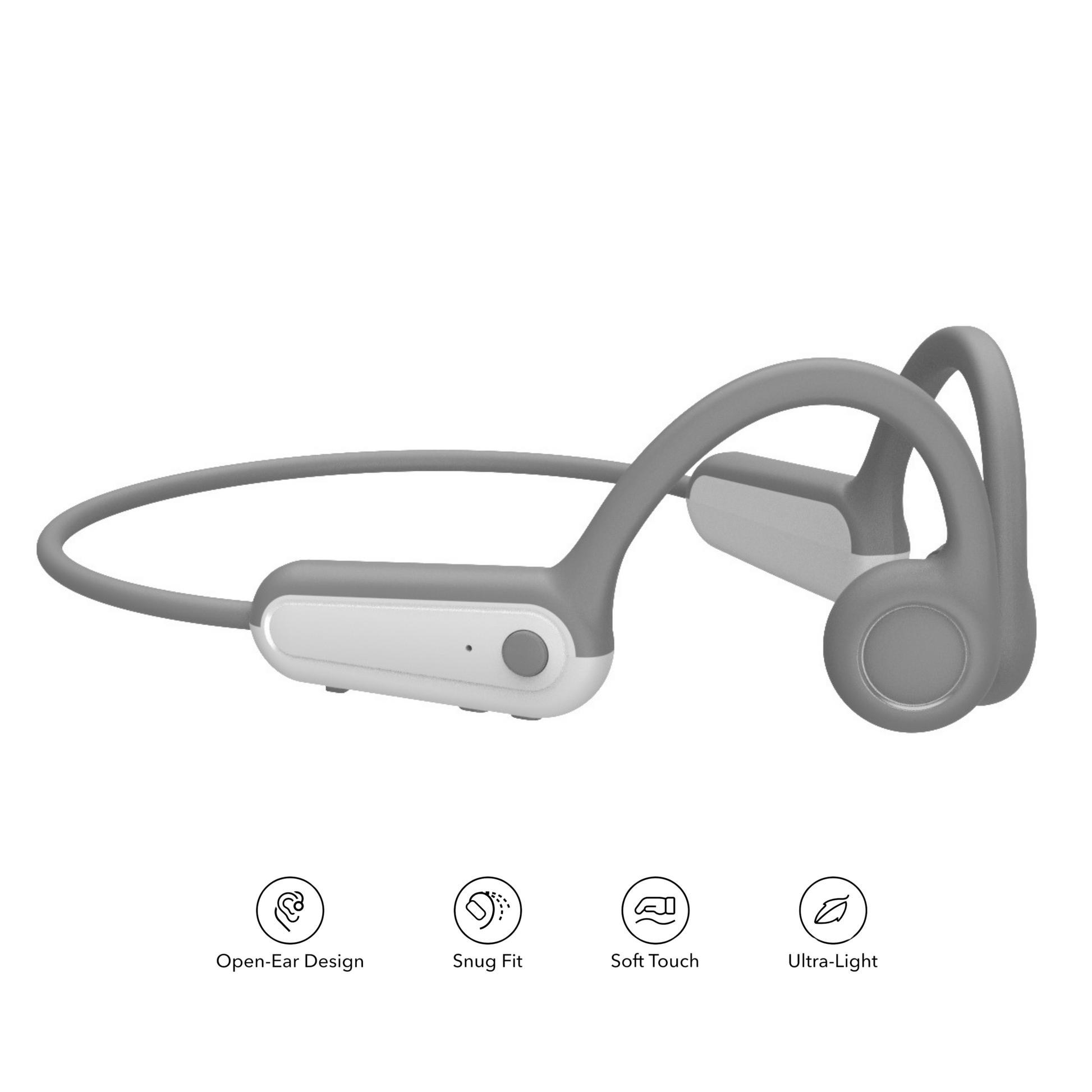 Bone conduction headphones white color