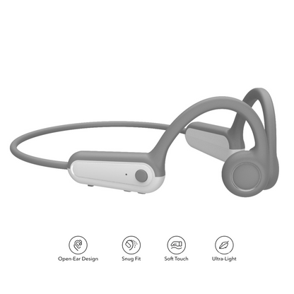 Bone conduction headphones white color