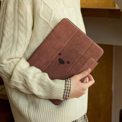 Bear Head Detachable iPad Folio Case