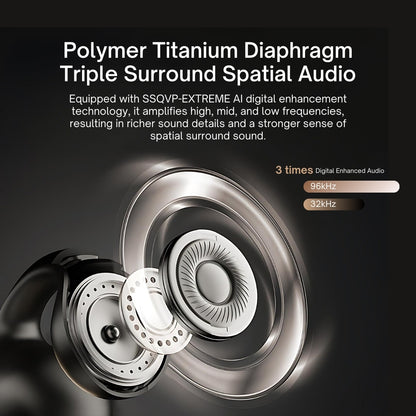 Open Ear Headphones Titanium Diaphragm