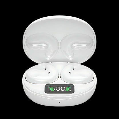 White SleepEase noise-canceling earbuds in a charging case for deep, restful sleep