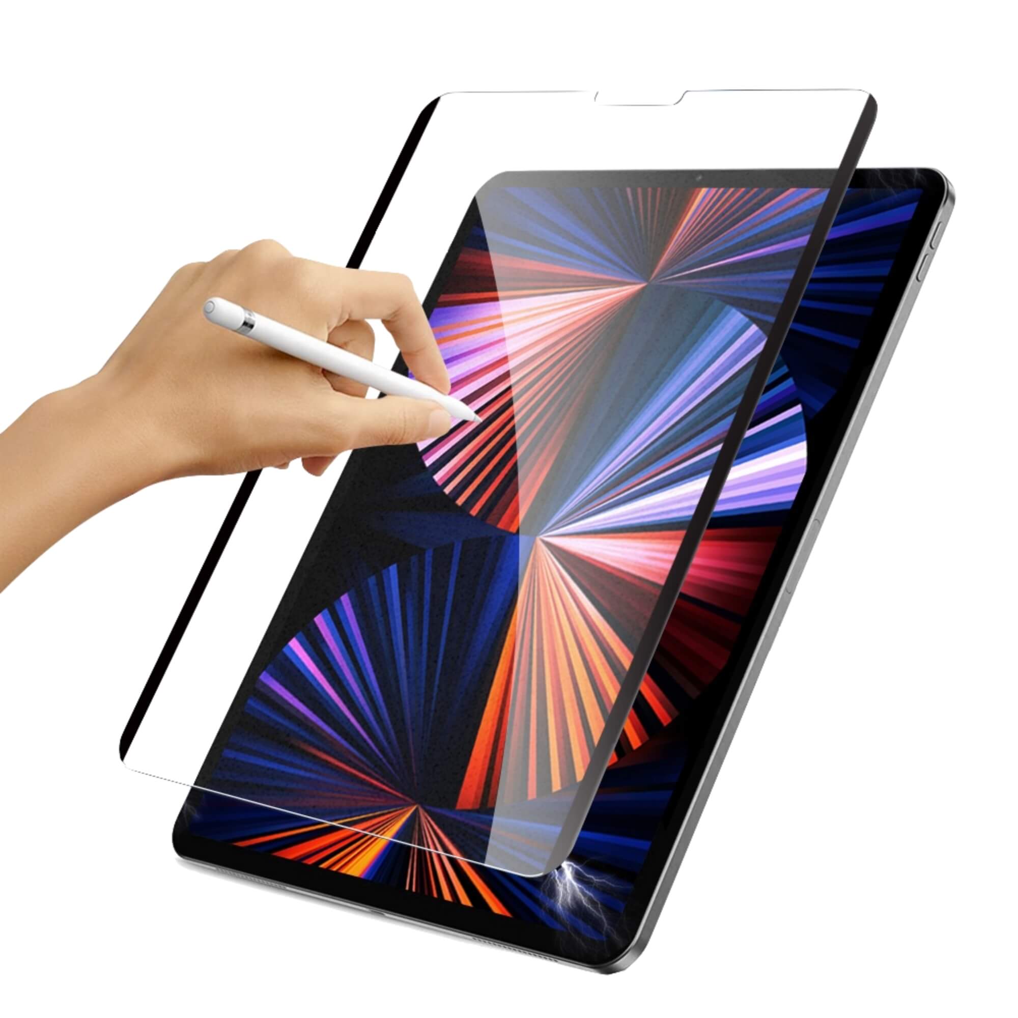 Magnetic Screen Protector for iPad Pro 11 12.9 [Pencil & Face ID